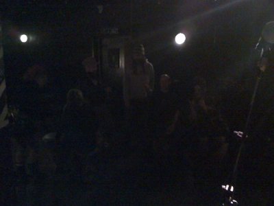 On tour with The Fighting Cocks, in Brighton. This was the audience.