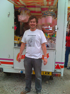 Prolapse t-shirt at Indietracks.